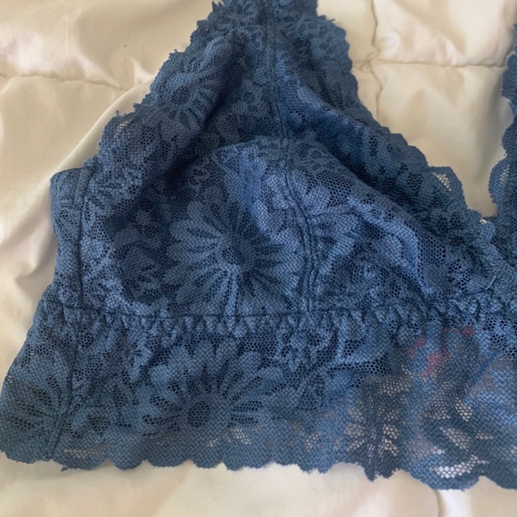 Blue Halter Bralette - Picture 2 of 4